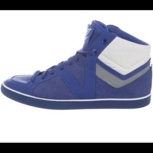 Louis Vuitton Blue & White Hero High Top Sneakers